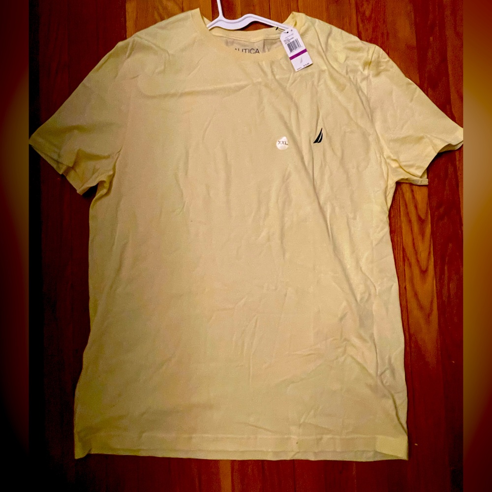 NAUTICA YELLOW T-SHIRT MENS NEW